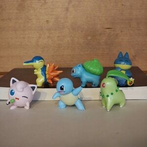 2018 2019 Pokemon WCT Pokemon Figures Lot Of 6 Jigglypuff Chicorita Munchlax Etc